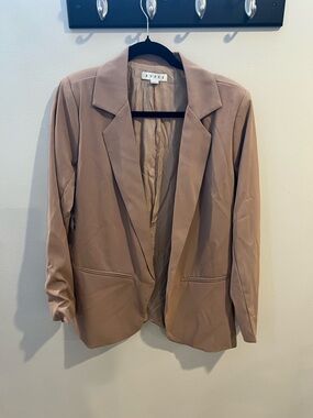 HYFVE Open-Front Blazer in Taupe